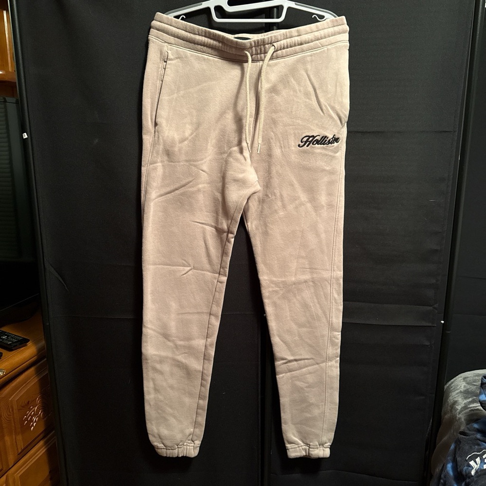 Hollister Men's Taupe Drawstring Joggers